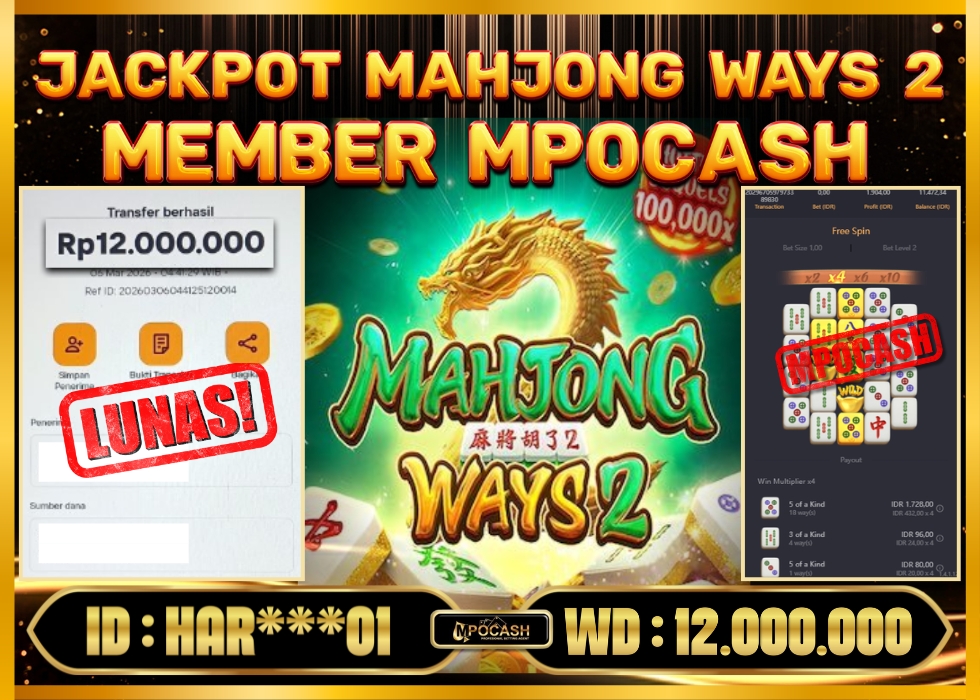 MPOCASH JACKPOT MAHJONG WAYS 2